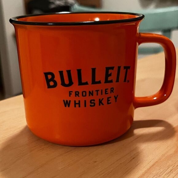 Bulleit Frontier Whiskey Ceramic Coffee Mugs (2) EUC - Picture 8 of 8